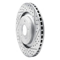 R1 08-14 Chrysler 200 Front Right Drilled & Slotted Geo-Carbon Rotor