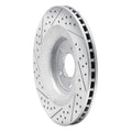 R1 08-14 Chrysler 200 Front Right Drilled & Slotted Geo-Carbon Rotor