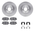 R1 16-23 Chevrolet Bolt EV Front Brake Rotor Set w/Optimum OE Pads and Hardware