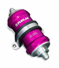 Fuelab 818 In-Line Fuel Filter Standard -12AN In/Out 6 Micron Fiberglass - Black
