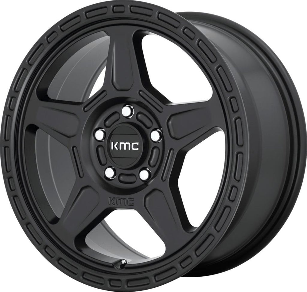 ~(29 lbs. 20X20X11)~ ALPINE 17x8 5x100.00 SATIN BLACK (38 mm)