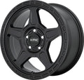 ~(29 lbs. 20X20X11)~ ALPINE 17x8 5x100.00 SATIN BLACK (38 mm)