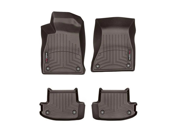 WeatherTech 2017+ Audi A4 Front & Rear FloorLiner - Cocoa