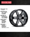 Aluminum Wheels 16x8 Addict 942B Gloss Black Multi Spoke 0 Offset 5 on 139.7 Bolt Pattern 106.5 Bore Raceline