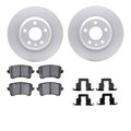 DFC 08-17 Audi A5 Quattro Rear Geospec Rotors with 5000 Advanced Brake Pads w/Hardware