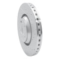 DFC 08-11 Audi TTS Quattro Front Right Drilled & Slotted Silver Brake Rotor
