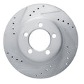 DFC 67-67 Ford Thunderbird Front Left Drilled & Slotted Silver Brake Rotor