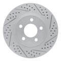 R1 01-11 Ford Explorer Sport Front Right Drilled & Slotted Geoperformance Rotor