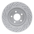 R1 01-11 Ford Explorer Sport Front Right Drilled & Slotted Geoperformance Rotor