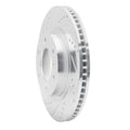 DFC 08-17 Mitsubishi Montero Limited (Mexico) Front Left Drilled & Slotted Silver Brake Rotor