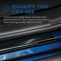 Jeep Wrangler / 2020 Jeep Gladiator - Set of 4 - Door Sills - Black Platinum