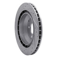 R1 Concepts Brake Rotor Drilled and Slotted Silver Fits Porsche Cayenne