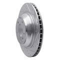 R1 Concepts Brake Rotor Drilled and Slotted Silver Fits Porsche Cayenne