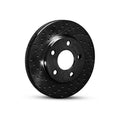 R1 10-22 Toyota 4Runner Front Right Drilled Black Brake Rotor