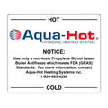 AQUA HOT auto part close-up