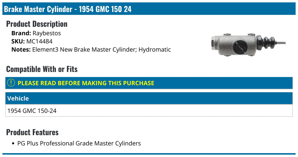 MASTER CYLINDER