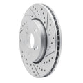 DFC 18-22 Toyota C-Hr Front Right Drilled & Slotted Geoperformance Rotor