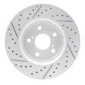DFC 18-22 Toyota C-Hr Front Right Drilled & Slotted Geoperformance Rotor