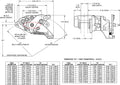 Wilwood Mech MC4 Caliper P-Brake 1.19 1.10 Rotor