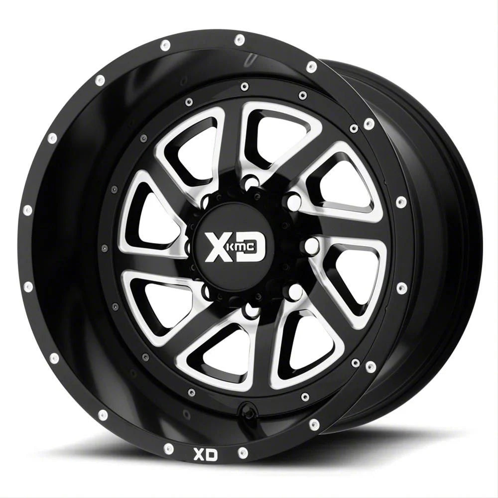 XD833 17X9 6X5.5 S-BLK MILL REV-RG -12MM