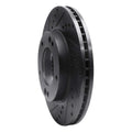 R1 2007-2009 Kia Sorento Front Left Drilled & Slotted Black Brake Rotor