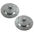 Power Stop 13-19 Ford Explorer Rear Evolution Drilled & Slotted Rotors - Pair