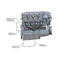 Lt Swap Exhaust Manifolds Center Dump Natural Cast Multi-Fit GM Gen V Lt Engines 2.50-In. Outlet Block Hugger Style With Center Dump Outlet Hooker BlackHeart