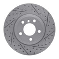 R1 04-10 BMW X3 Front Right Drilled & Slotted Geoperformance Rotor