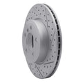 R1 04-10 BMW X3 Front Right Drilled & Slotted Geoperformance Rotor