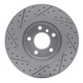 R1 04-10 BMW X3 Front Right Drilled & Slotted Geoperformance Rotor