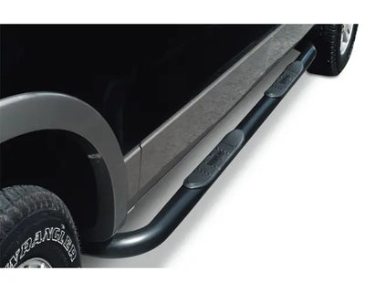 3" ROUND SIDE BARS MILD STEEL BLACK