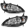 CRYSTAL HEADLIGHT BLACK AMBER(OE REPLACEMENT)