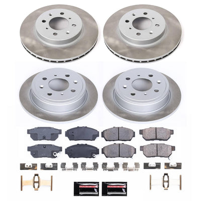 Power Stop 94-01 Acura Integra Front and Rear Semi-Coated Rotor Kit
