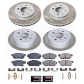 Power Stop 94-01 Acura Integra Front and Rear Semi-Coated Rotor Kit