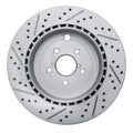 R1 17-25 Subaru Brz Rear Right Drilled & Slotted Geoperformance Rotor