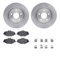 R1 Concepts E- Line Series Brake Rotor with Ceramic Brake Pads Hdw Fits Mercedes-Benz E320