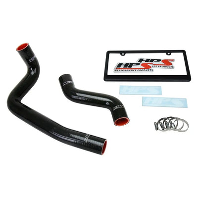 HPS Performance Black Reinforced Silicone Radiator Hose Kit Coolant for Mazda 93-97 RX7 FD3S