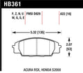 Hawk 15-17 Ford Mustang Performance HPX Motorsports Rear Brake Pads