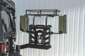~(12 lbs. 20X20X7)~ Destroyer 5 Gallon Jerry Can Mount / Drivers Side Only Black Powder Coated 2007-2017 Jeep JK Wrangler