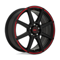 MR142 16X7 5X110/115 S-BLK RED 40MM
