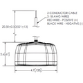 PEDESTRIAN SPOTLIGHT: LED (2) 1280VDC BLUE ILLUMINATION