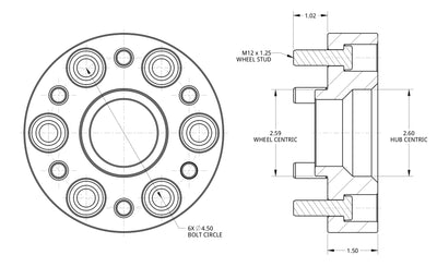 05C FRONTIER/0515 XTERRA/0512 PATHFINDER 6 X41/2IN X 11/2IN THICK BLUE WHEEL SPACERS(PAIR)