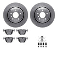 R1 Concepts E- Line Series Brake Rotor with Ceramic Brake Pads Hdw Fits BMW 525i
