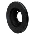 R1 00-07 Toyota Sequoia Front Right Drilled Black Brake Rotor