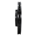 R1 08-12 Audi Q5 (Mexico) Front Right Drilled & Slotted Black Brake Rotor