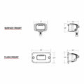 Rigid Industries SRMF - Flush Mount - 60 Deg. Lens