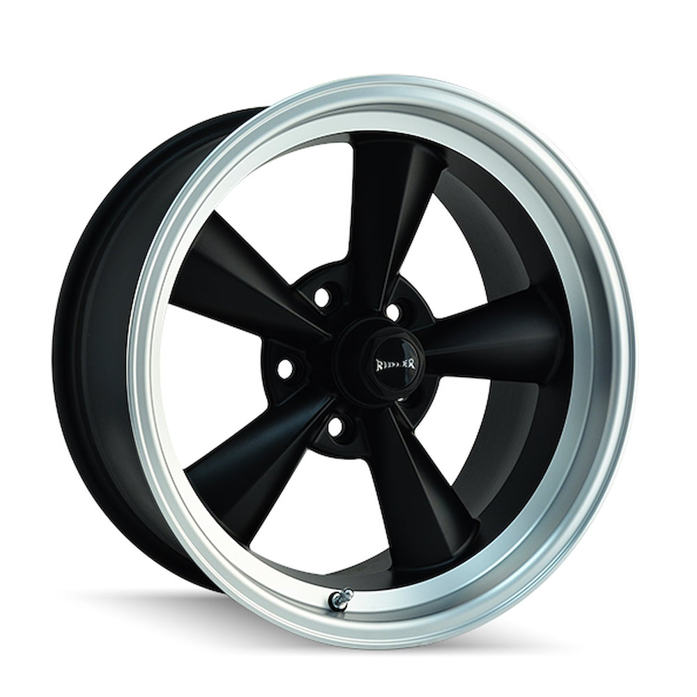 ~(27 lbs. 19X19X8)~ 675 (675) MATTE BLACK/MACHINED LIP 17X7 5-120.65 0MM 83.82MM