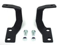 Cali Raised 10-24 Toyota 4Runner Low Profile Led Ditch Light Brackets Kit - Brackets W/3X2 18W Amber