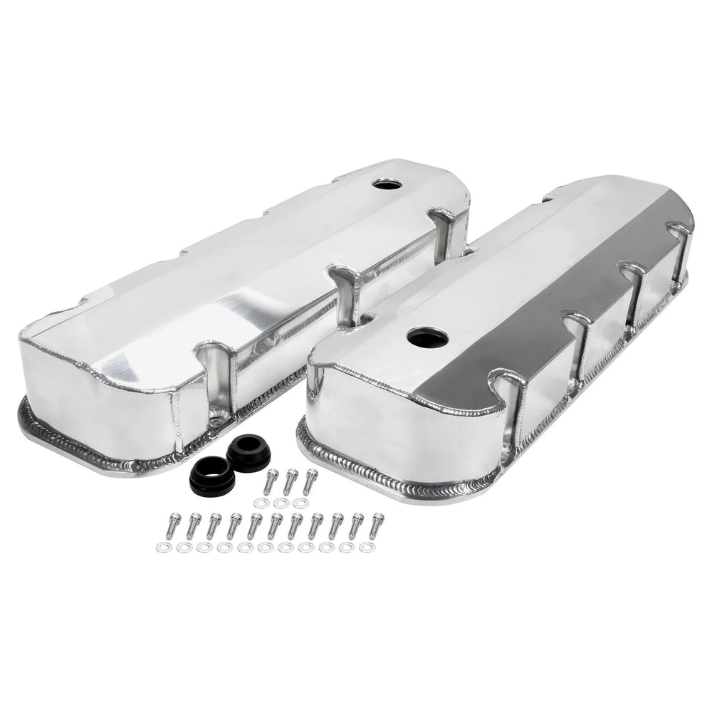 Valve Covers BBC Fab Aluminum w/ Holes