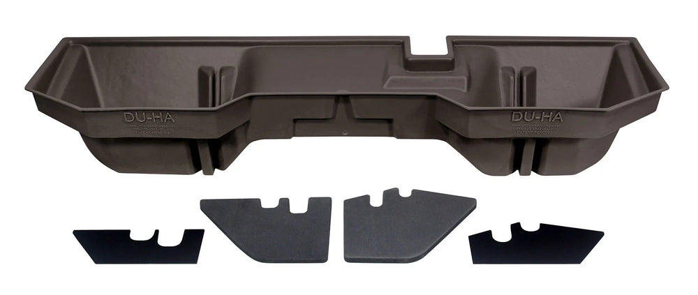 Cargo Carrier: 2002-2005 Dodge Pick Up Full Size Quad Cab; Down Underseat Holding Apparatus; graphite